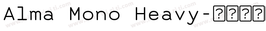 Alma Mono Heavy字体转换
